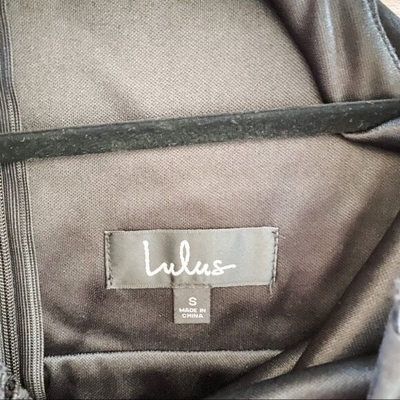 Lulu’s You're a Flirt Black Crochet Lace Skater Dress in Black Small - Picture 8 of 9